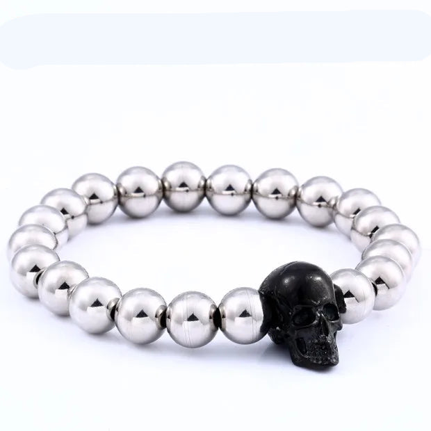 Steampunk Metal Skull Bracelet unique