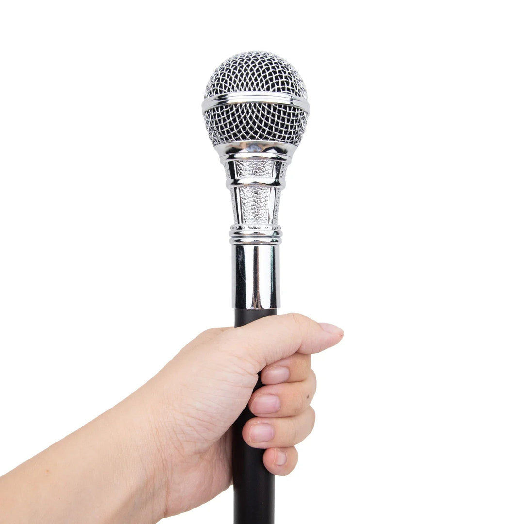 Steampunk Microphone Cane Stylish