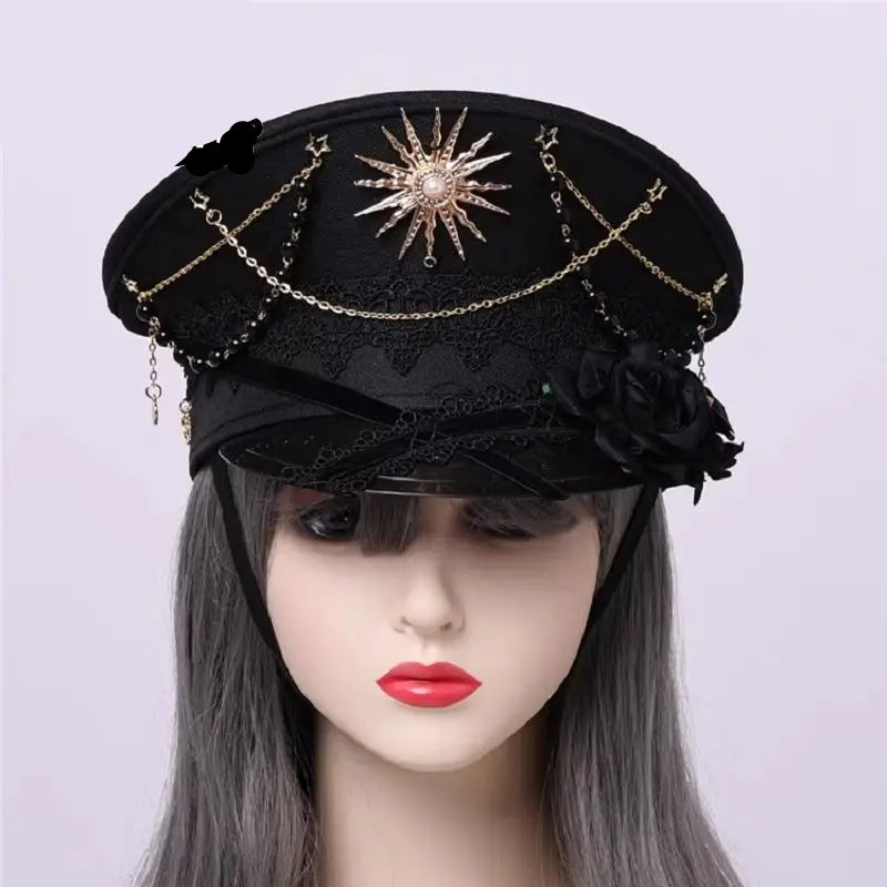 Steampunk Military Lolita Hat – gothic style