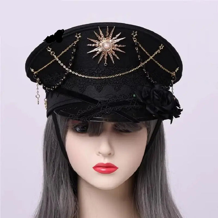 Steampunk Military Lolita Hat – gothic style