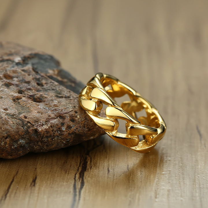 Steampunk Minimalist Chain Ring