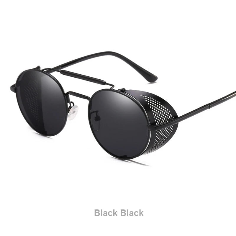 Steampunk Mirrored Sunglasses UV Protection – fashion accessory
