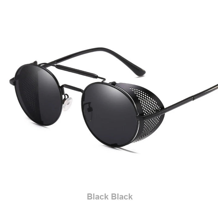 Steampunk Mirrored Sunglasses UV Protection – fashion accessory