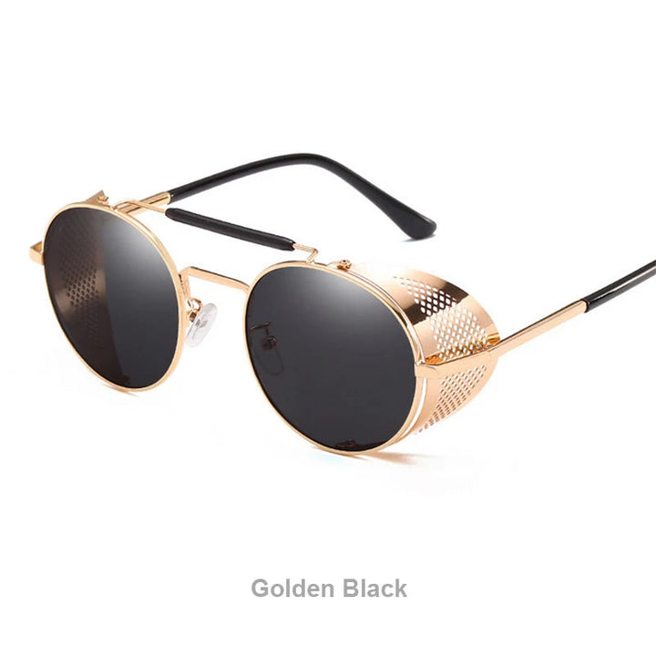 Steampunk Mirrored Sunglasses UV Protection – stylish look