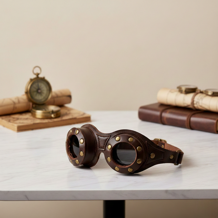 Steampunk Motorcycle Goggles