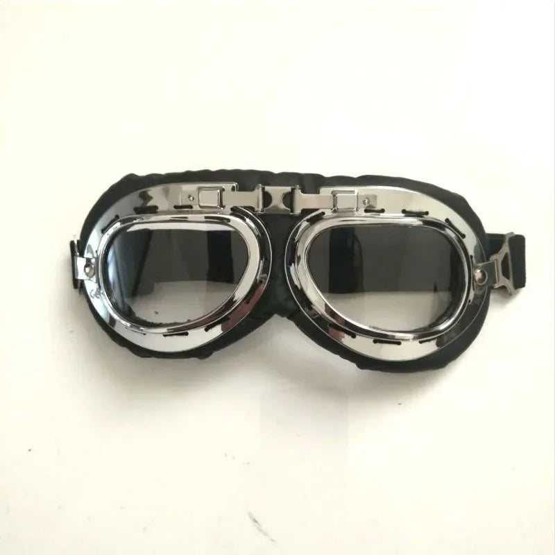 Steampunk Motorcycle Goggles Design Transparent