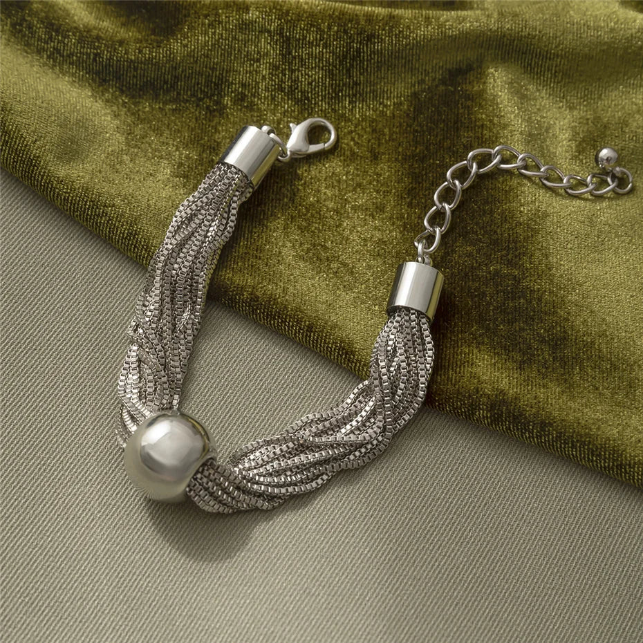 Steampunk Multiple Chain Bracelet statement