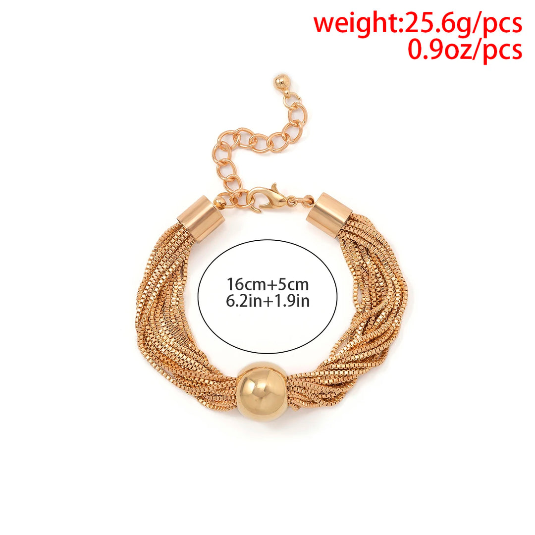 Steampunk Multiple Chain Bracelet stylish