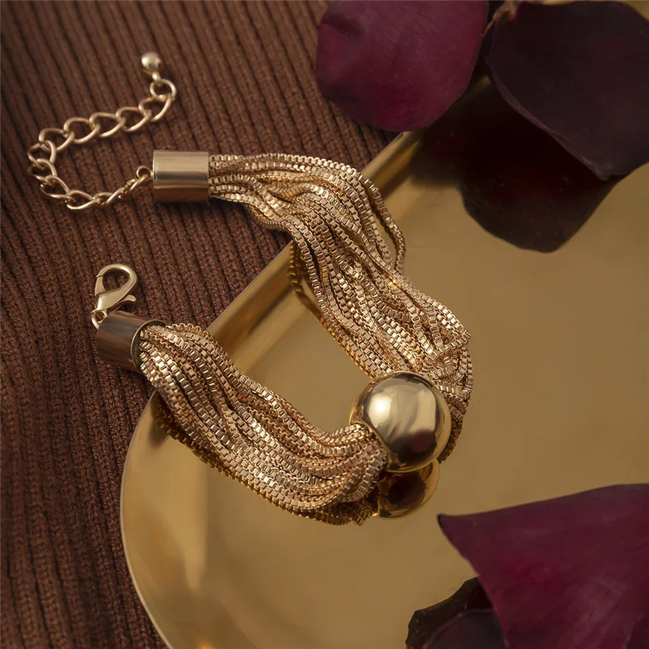 Steampunk Multiple Chain Bracelet unique