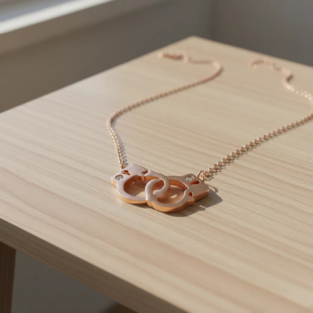 Steampunk Necklace Handcuffs