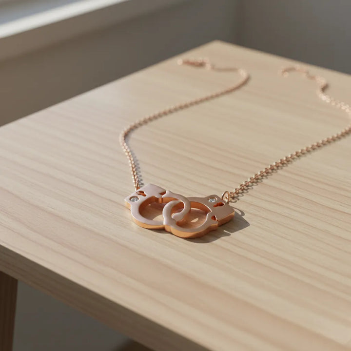 Steampunk Necklace Handcuffs