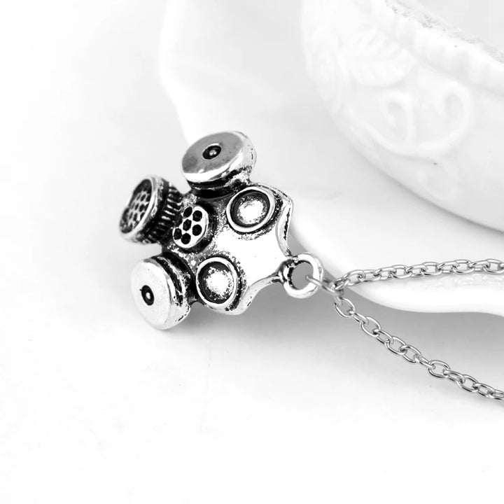 Steampunk Necklace Vintage Mask Metal elegant