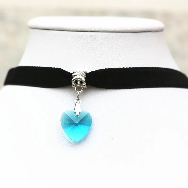 Steampunk Necklace With Heart Pendant chic