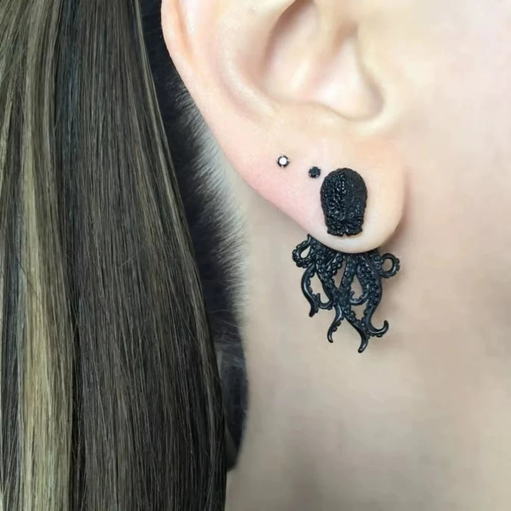 Steampunk Octopus Earrings tendance