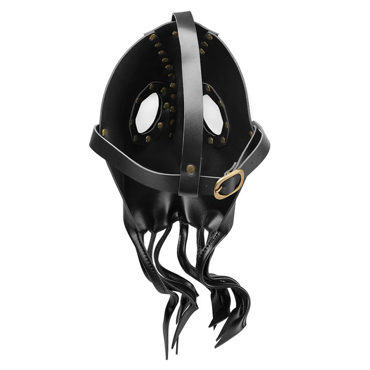 Steampunk Octopus Squid Mask in PU Leather Back