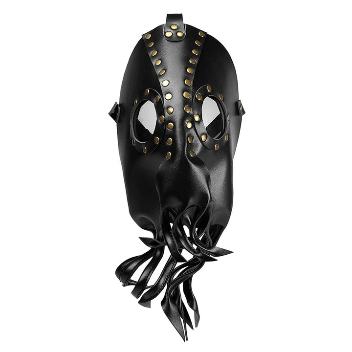 Steampunk Octopus Squid Mask in PU Leather Design