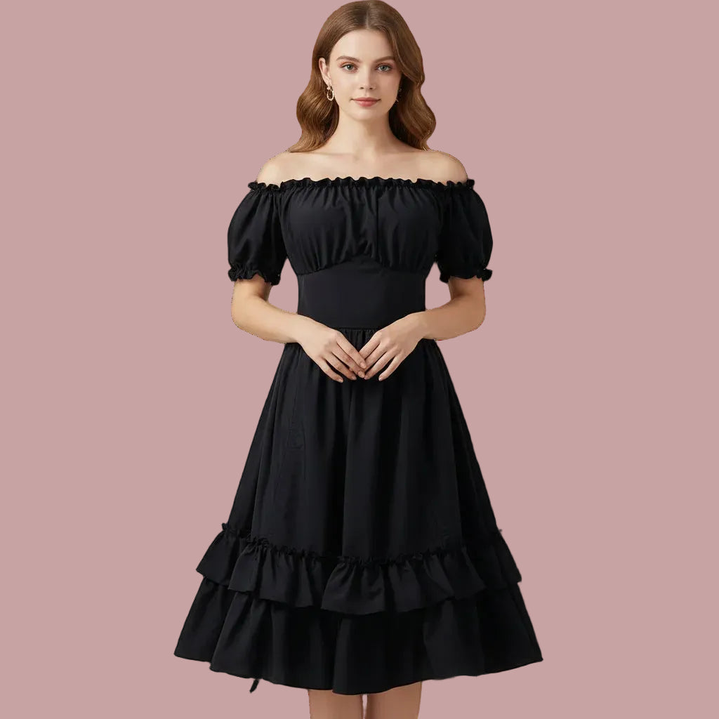 Steampunk Off-the-Shoulder Pirate Dress