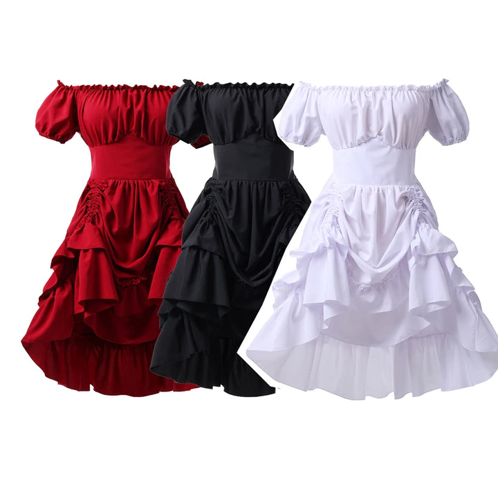 Steampunk Off-the-Shoulder Pirate Dress chic