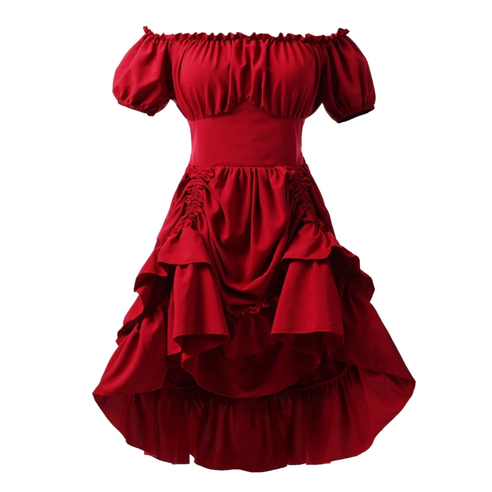 Steampunk Off-the-Shoulder Pirate Dress fashion