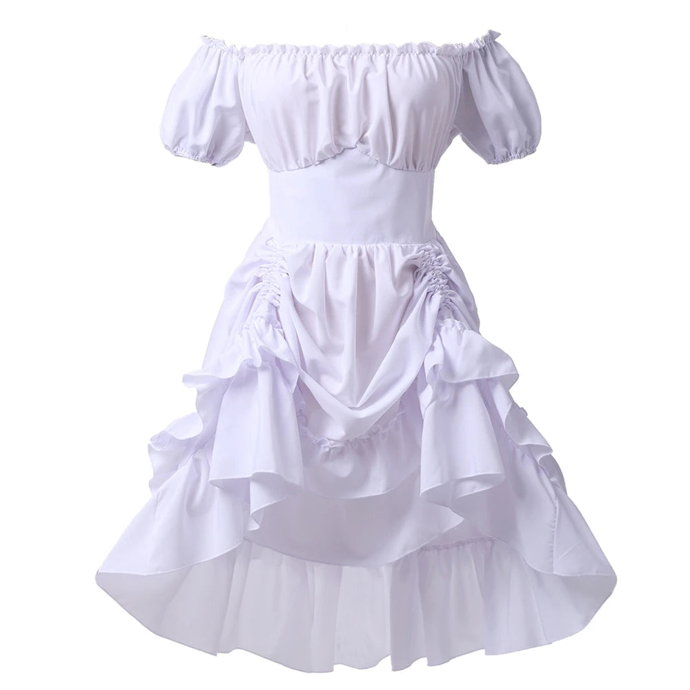 Steampunk Off-the-Shoulder Pirate Dress tendance
