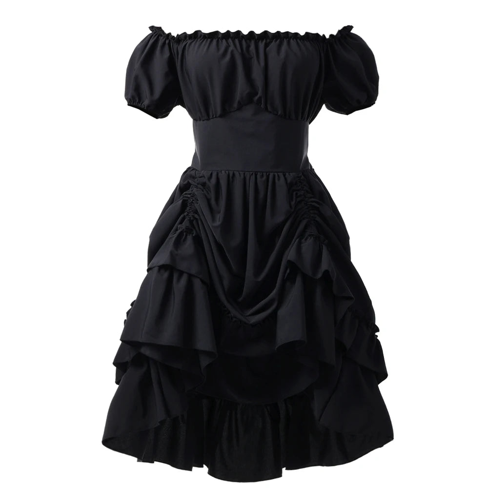 Steampunk Off-the-Shoulder Pirate Dress vintage