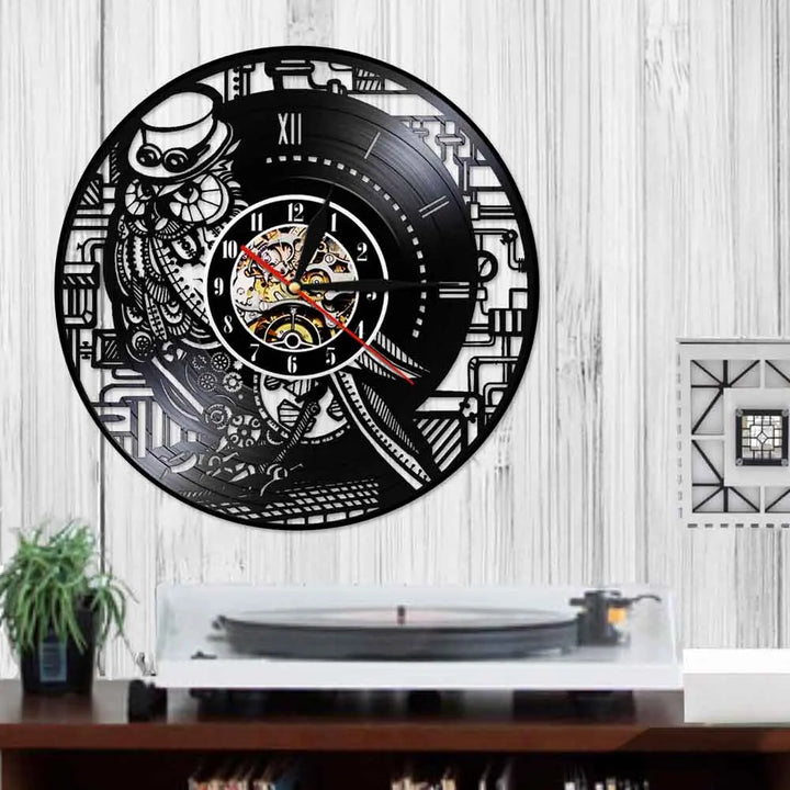 Steampunk Owl Clock