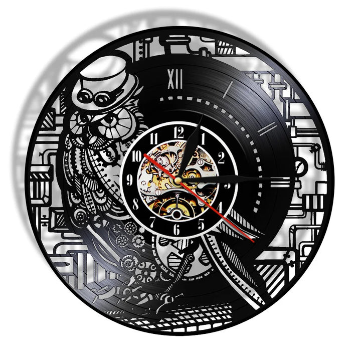 Steampunk Owl Clock elegant