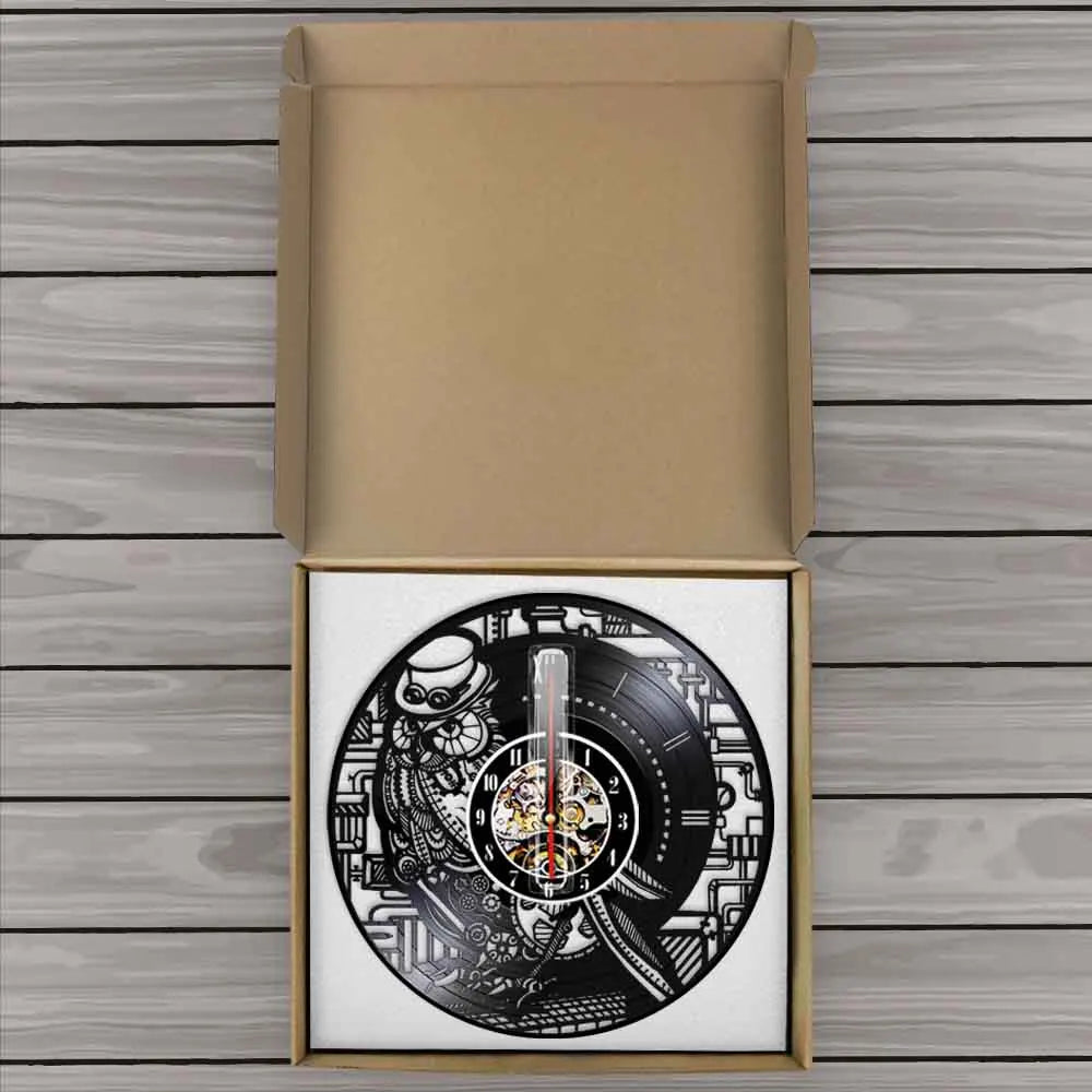 Steampunk Owl Clock package