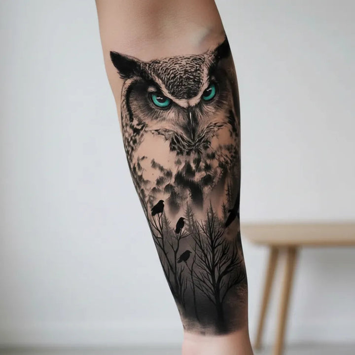 Steampunk Owl Tattoo