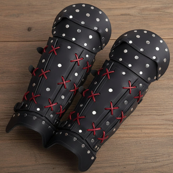 Steampunk PU Leather Leg Armor