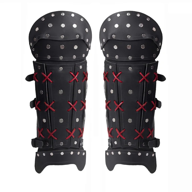 Steampunk PU Leather Leg Armor chic