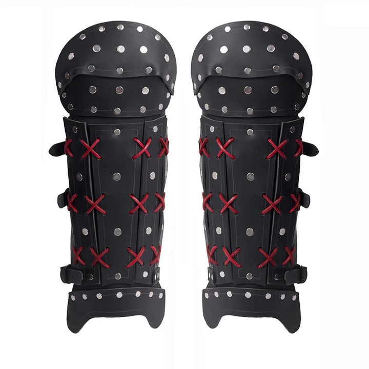 Steampunk PU Leather Leg Armor chic