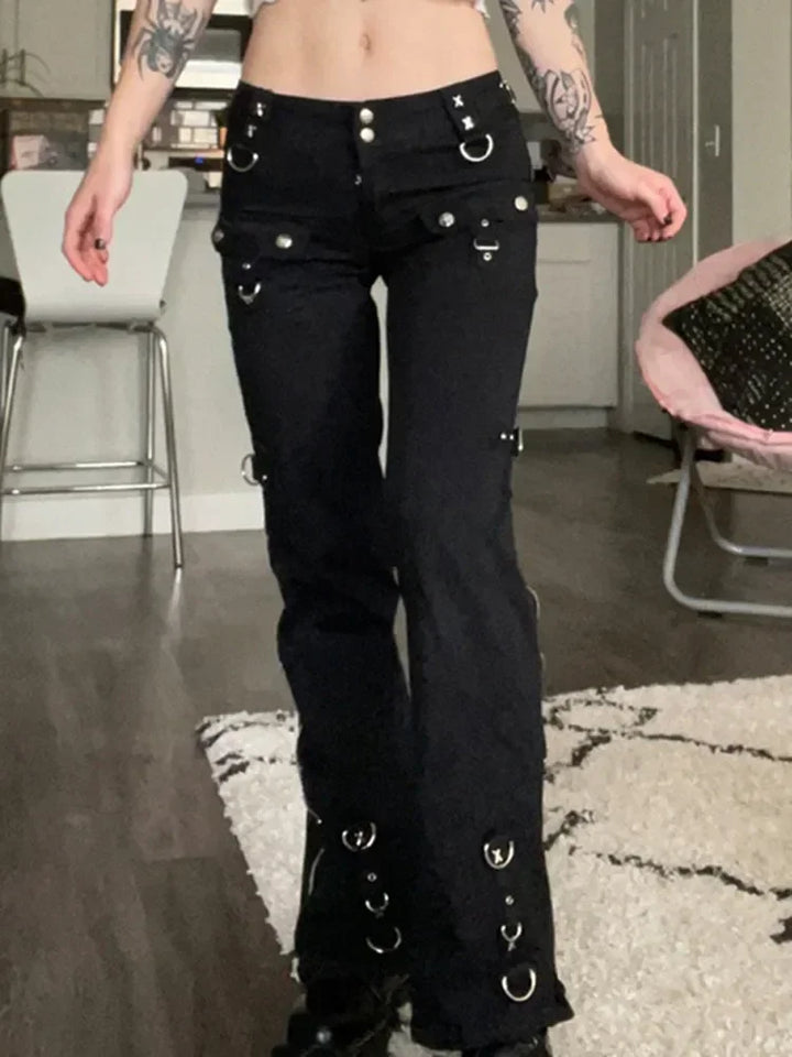 Steampunk Pants With Buckles edgy