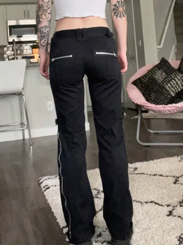 Steampunk Pants With Buckles stylish