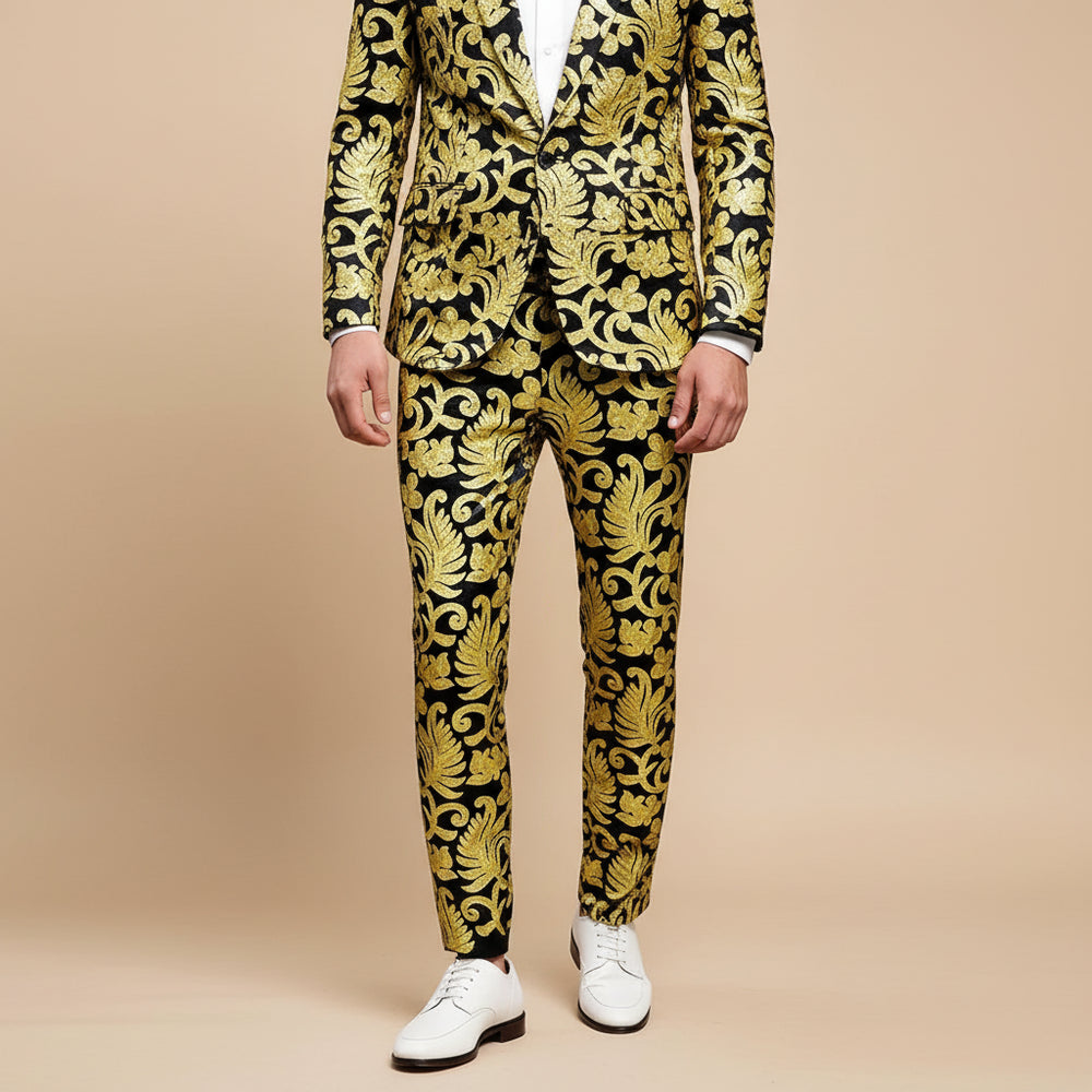 Steampunk Pants With Sequin Patterns