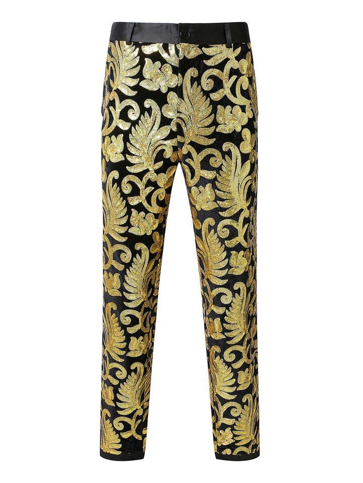 Steampunk Pants With Sequin Patterns elegant