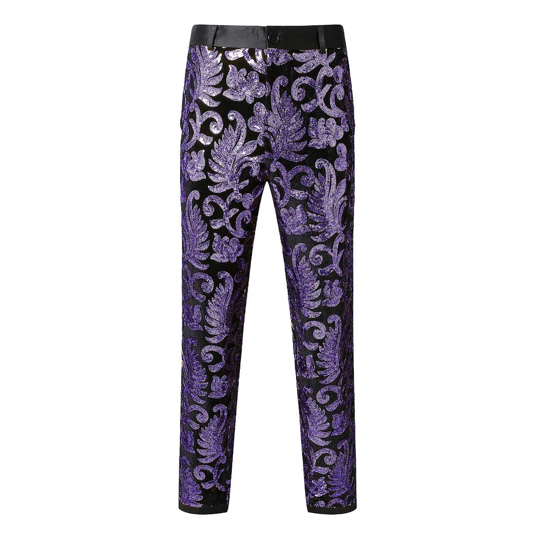 Steampunk Pants With Sequin Patterns glamorous