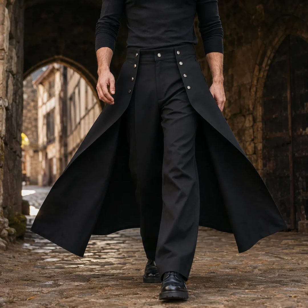 Steampunk Pants with Attached Long Tail