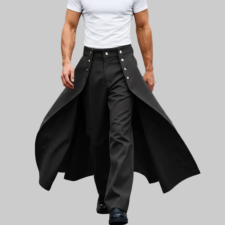 Steampunk Pants with Attached Long Tail