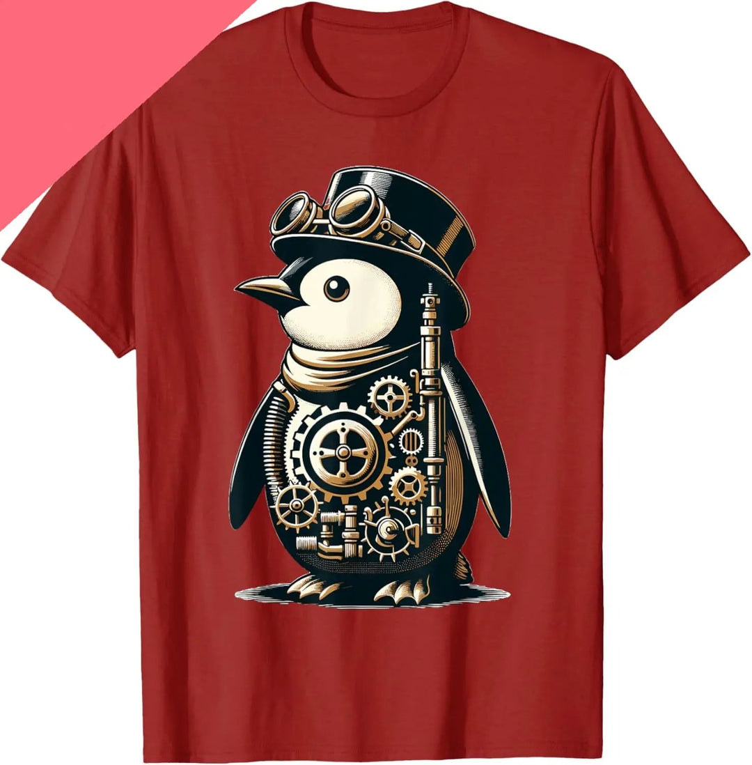 Steampunk Penguin T-shirt fashion