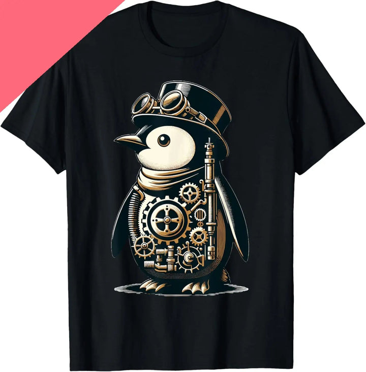 Steampunk Penguin T-shirt tendance