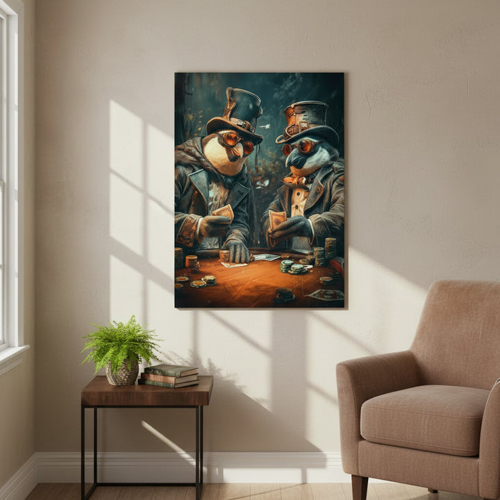 Steampunk Penguin Wall Art