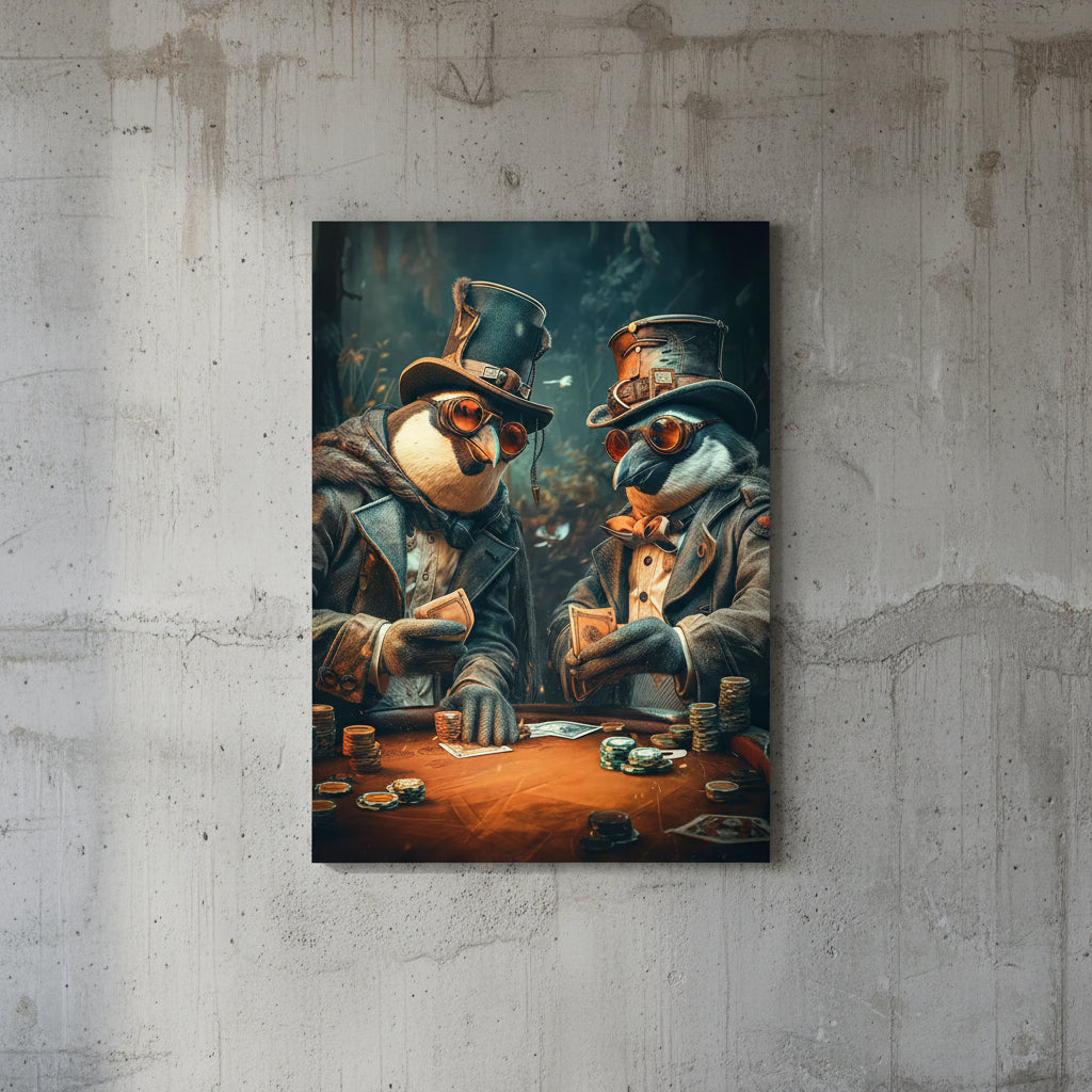 Steampunk Penguin Wall Art chic
