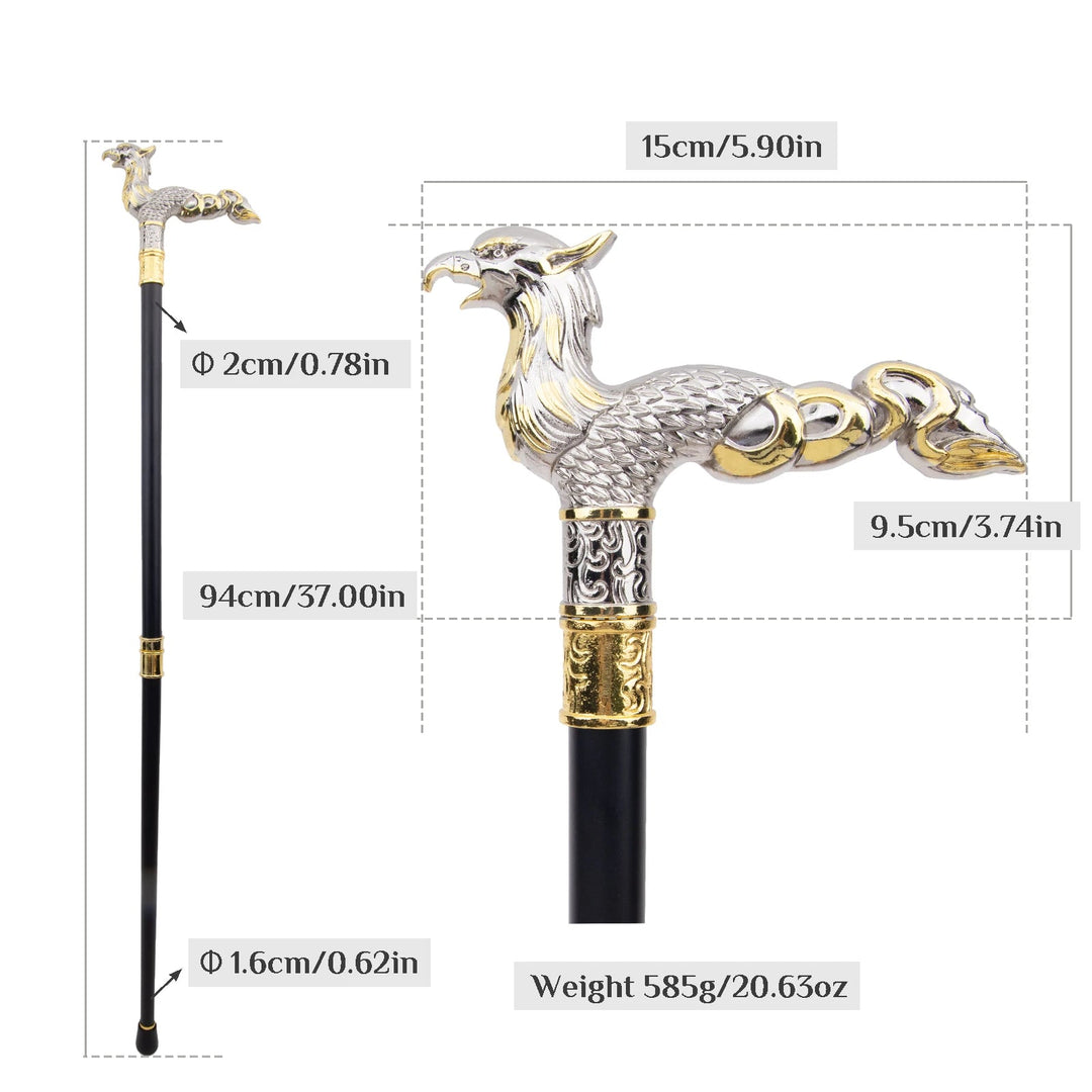 Steampunk Phoenix Cane chic