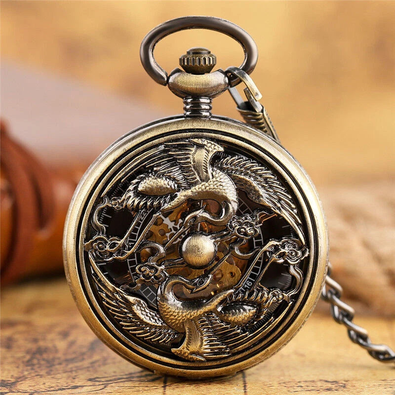 Steampunk Phoenix Pocket Watch chic