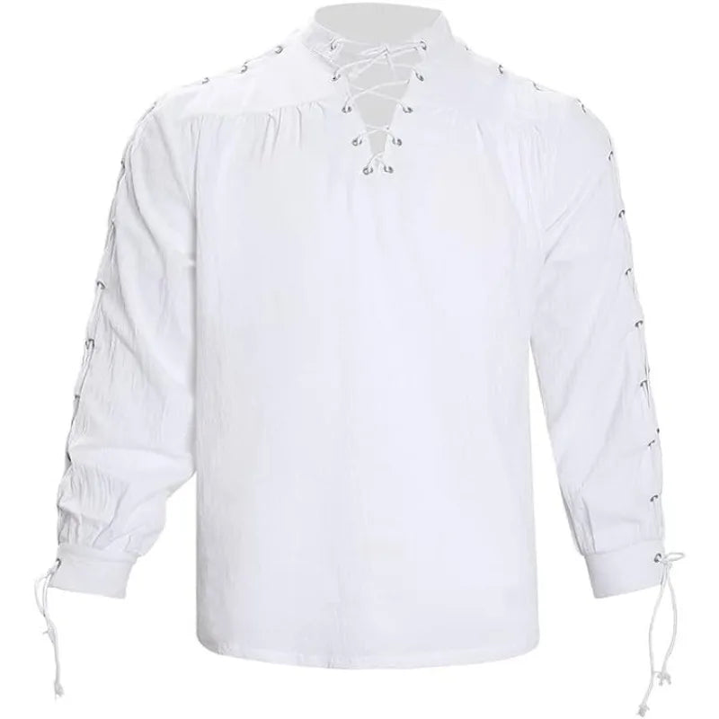 Steampunk Pirate Shirt With Laces – Victorian inspired