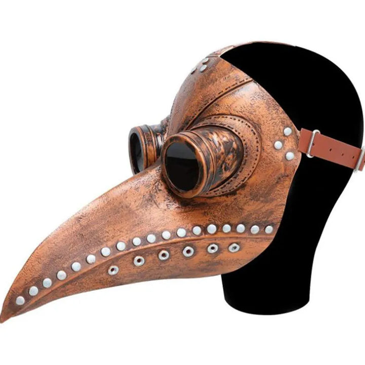 Steampunk Plague Doctor Bird Mask Brown