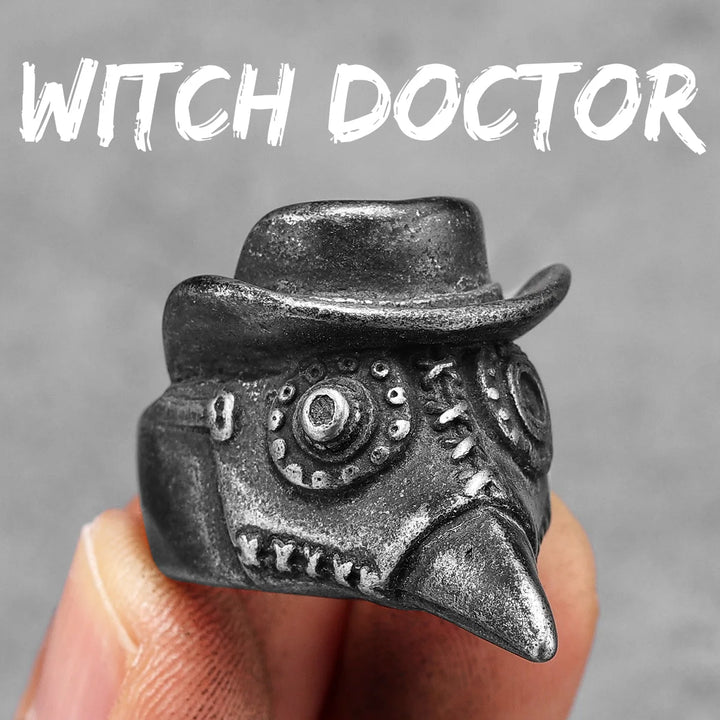 Steampunk Plague Doctor Ring stylish