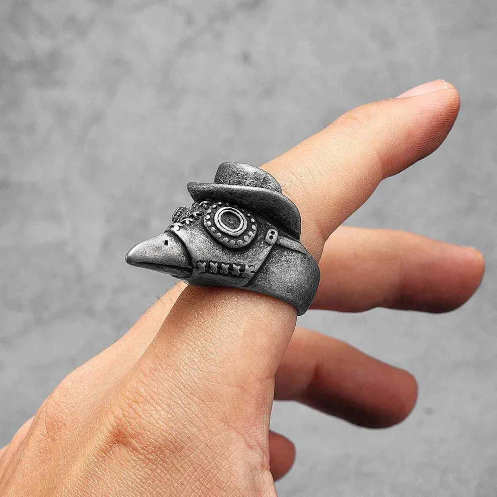 Steampunk Plague Doctor Ring vintage