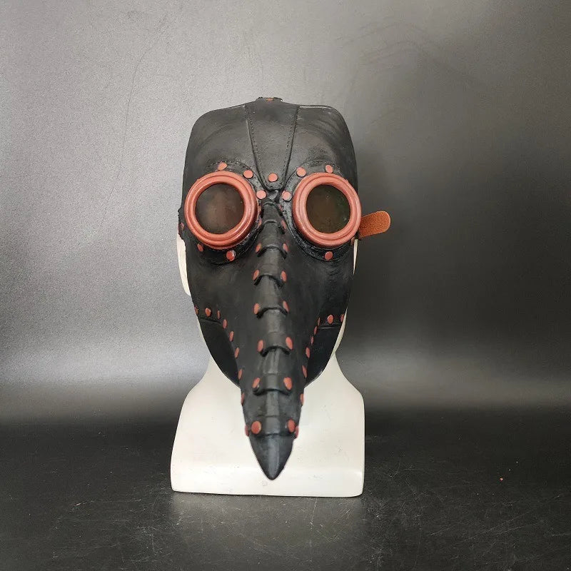 Steampunk Plague Mask in Latex Brown